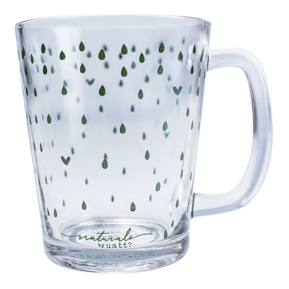 Caneca De Vidro - Naturals Chuva De Coisas Boas