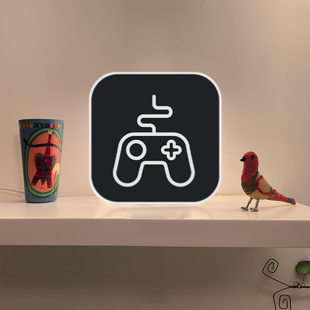 Luminária Box Controle Gamer Light Preto