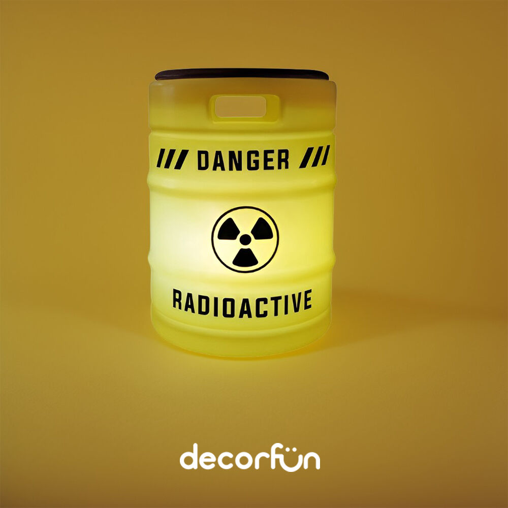 Banco Iluminado Radioactive Porta Objetos Tampo Madeira Bivolt Amarelo
