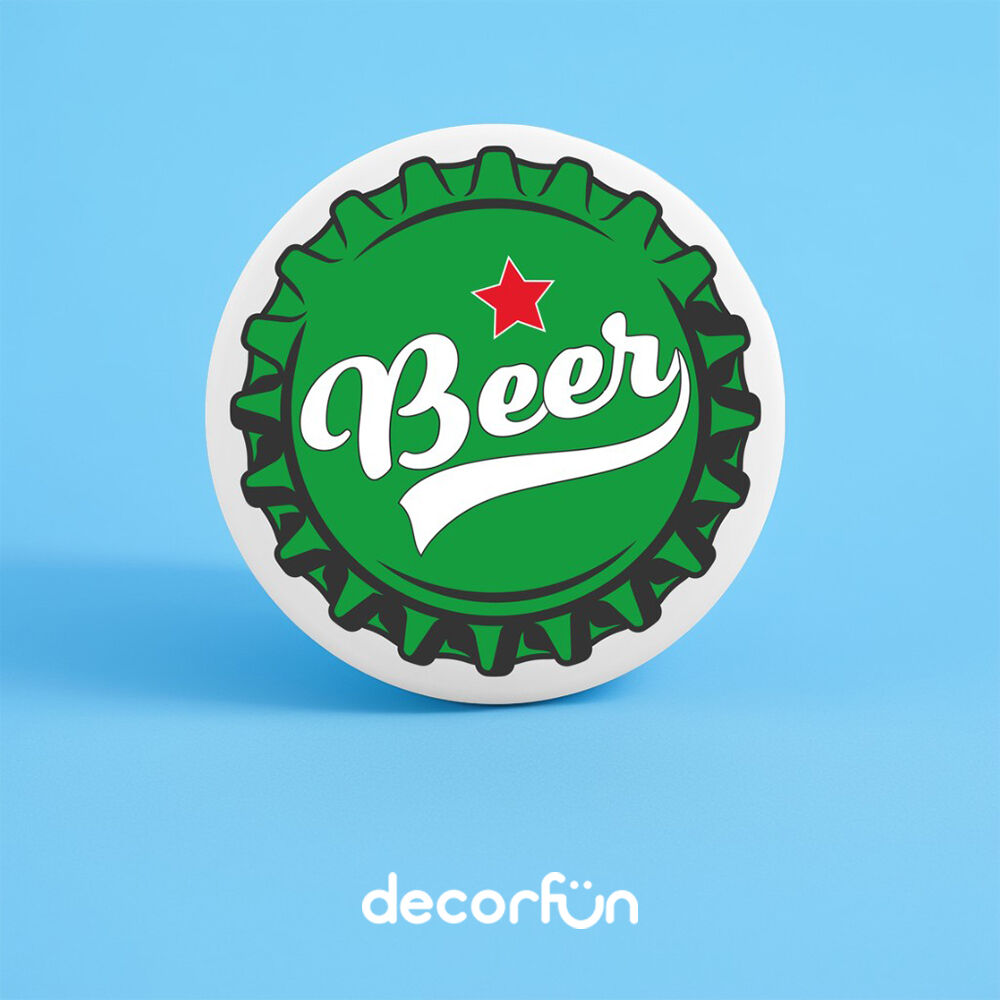 Luminária de Parede Decoração Bar Arandela Tampinha Beer Bivolt