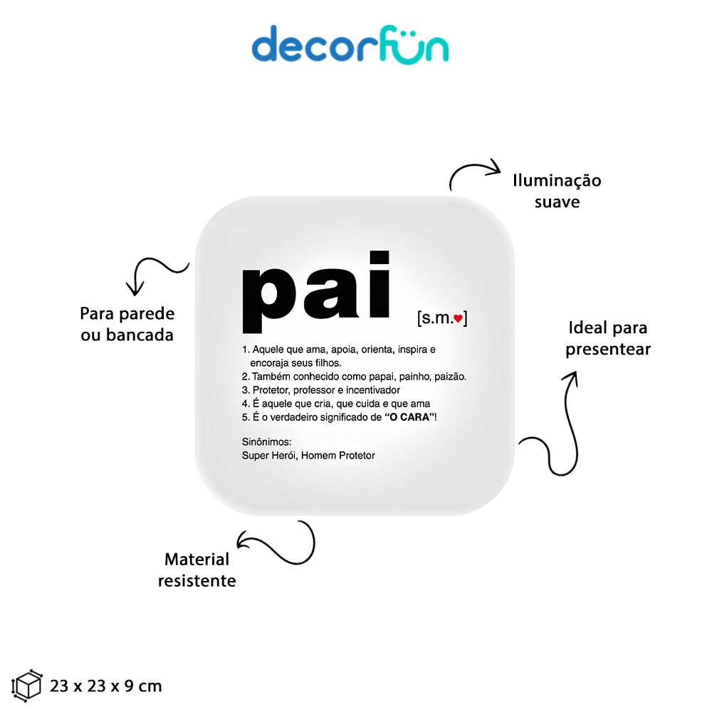 Luminária Box Significado Pai