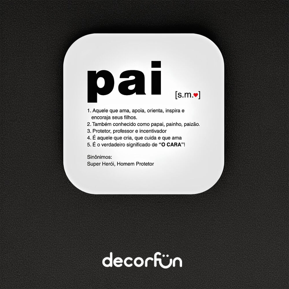Luminária Box Significado Pai