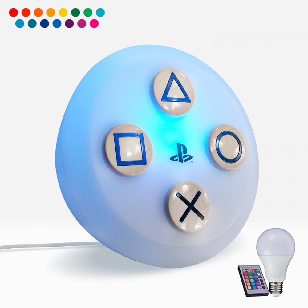 Luminária com Controle Remoto Playstation Colors