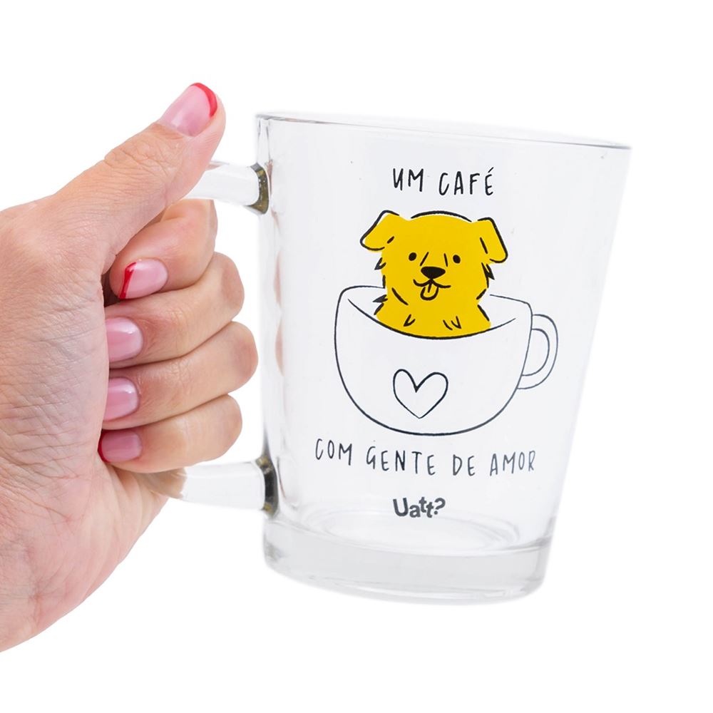 Caneca De Vidro Basic - Gente Que Ama