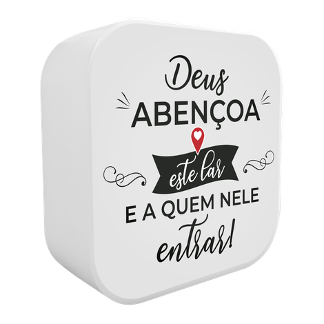 Luminária Box Deus Abençoa Este Lar