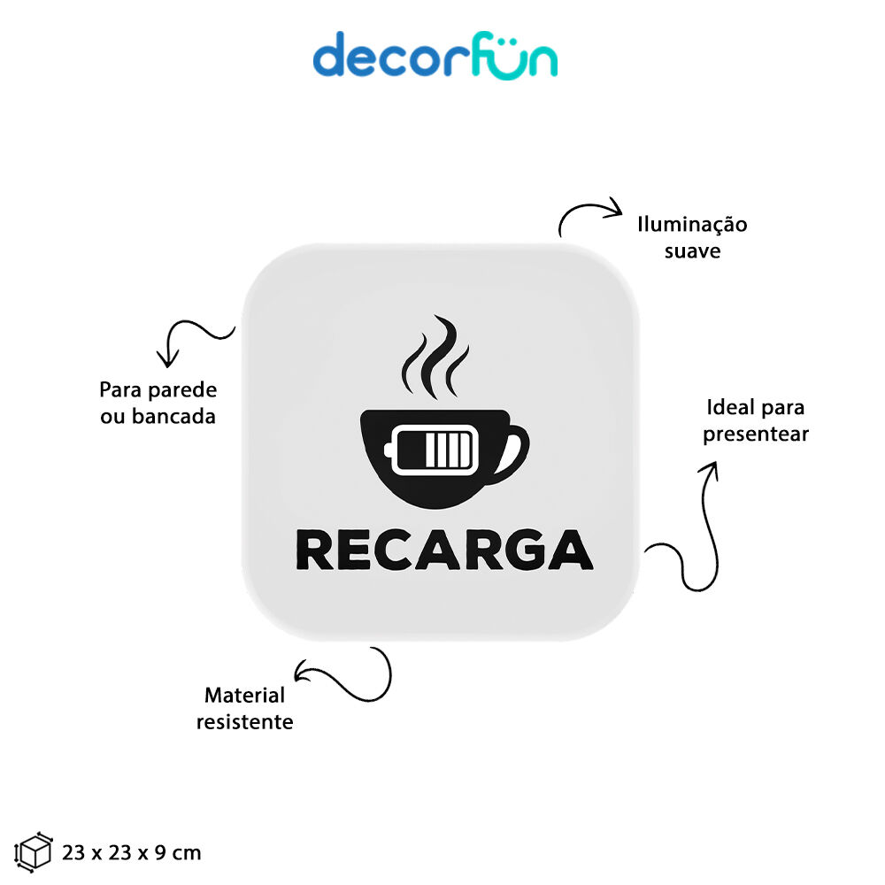 Luminária Box Hora da Recarga