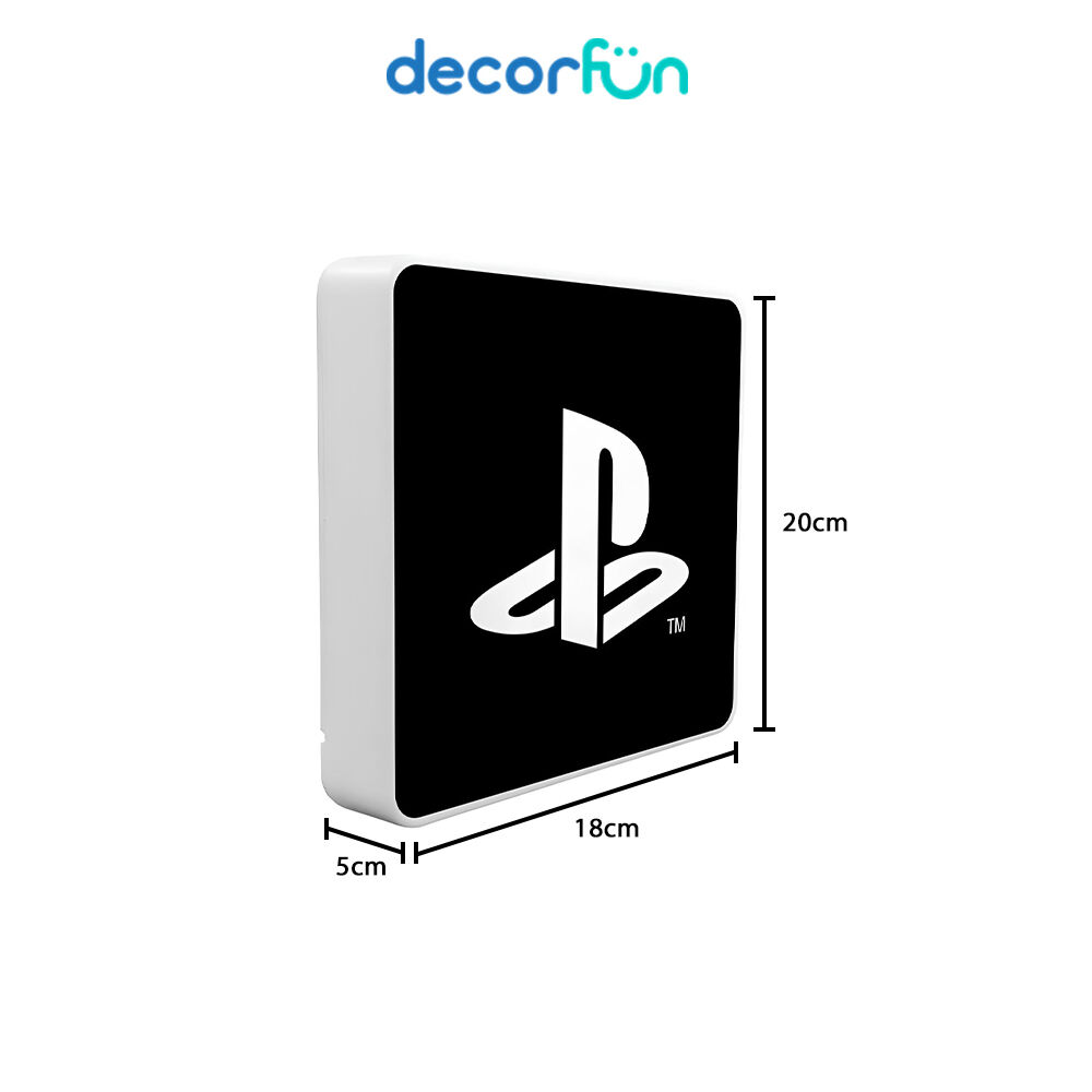 Luminária Box Slim PlayStation Black Icon USB