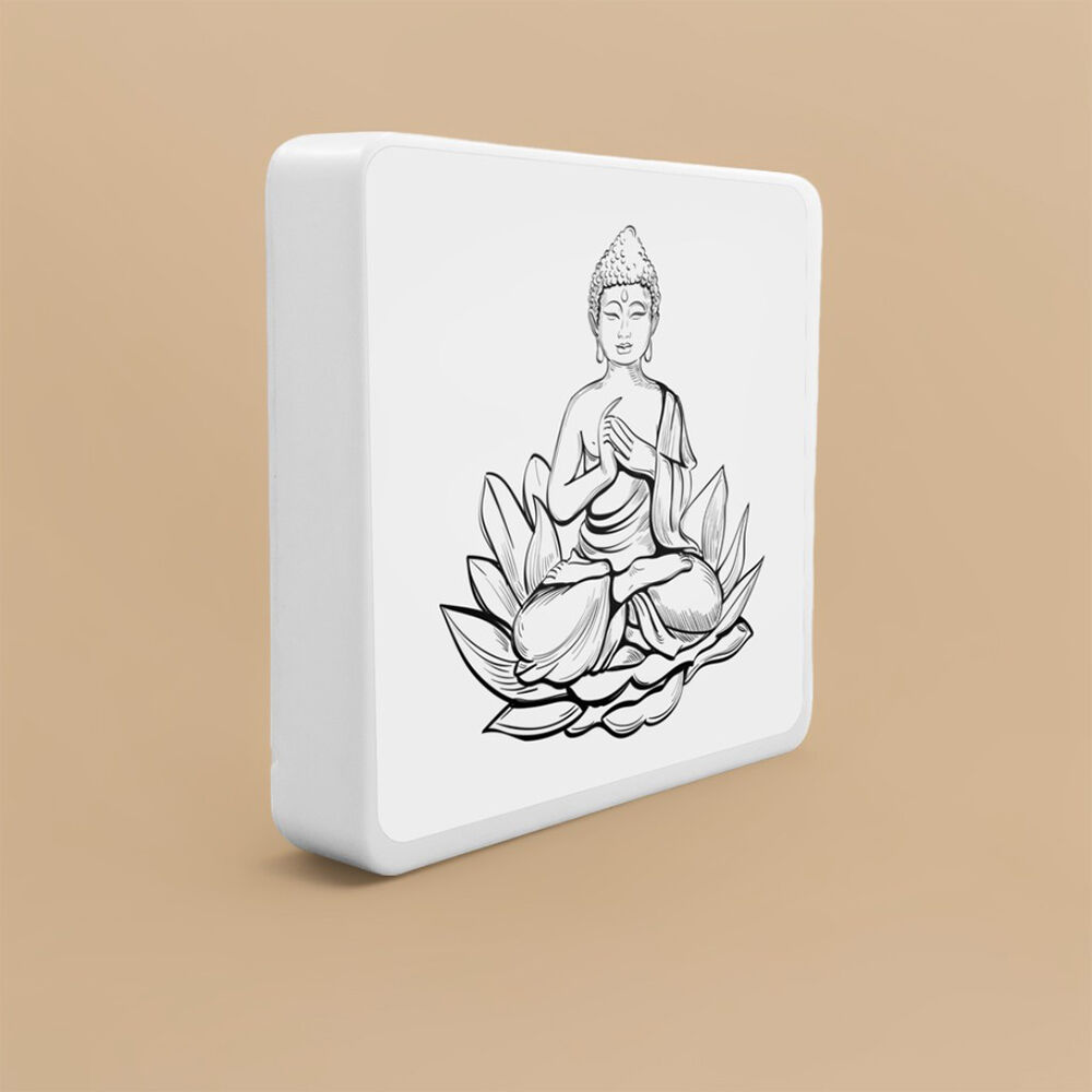Luminária Box Slim Budha USB