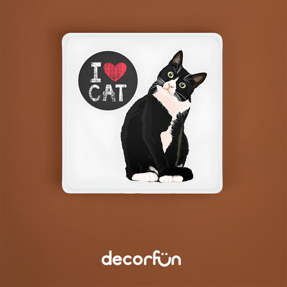 Luminária Box Slim I Love Cat USB