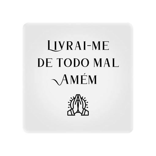 Luminária Box Slim Livrai-me do Mal USB