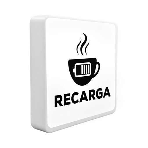 Luminária Box Slim Recarga USB