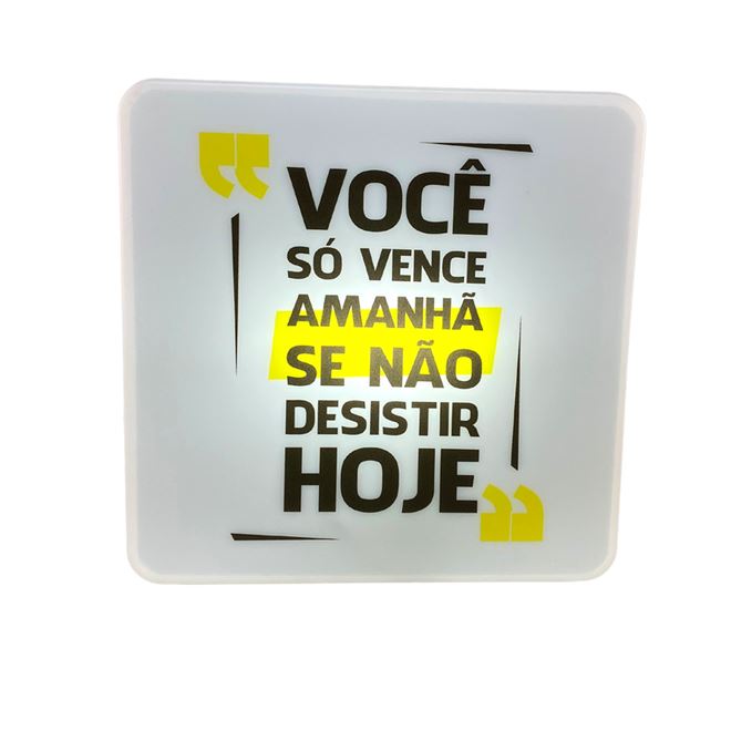 Luminária Box Slim Você Só Vence USB