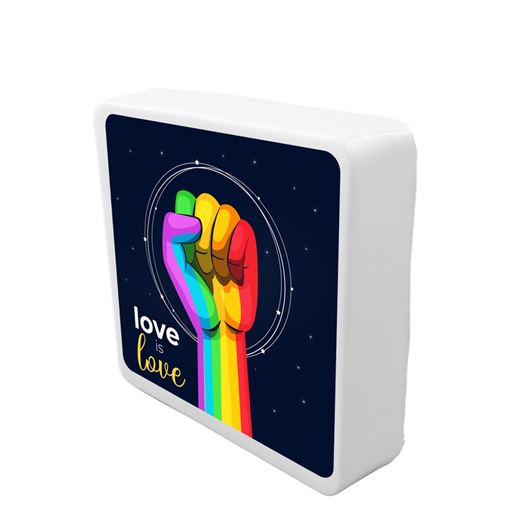 Mini Luminária Box Love Is Love USB