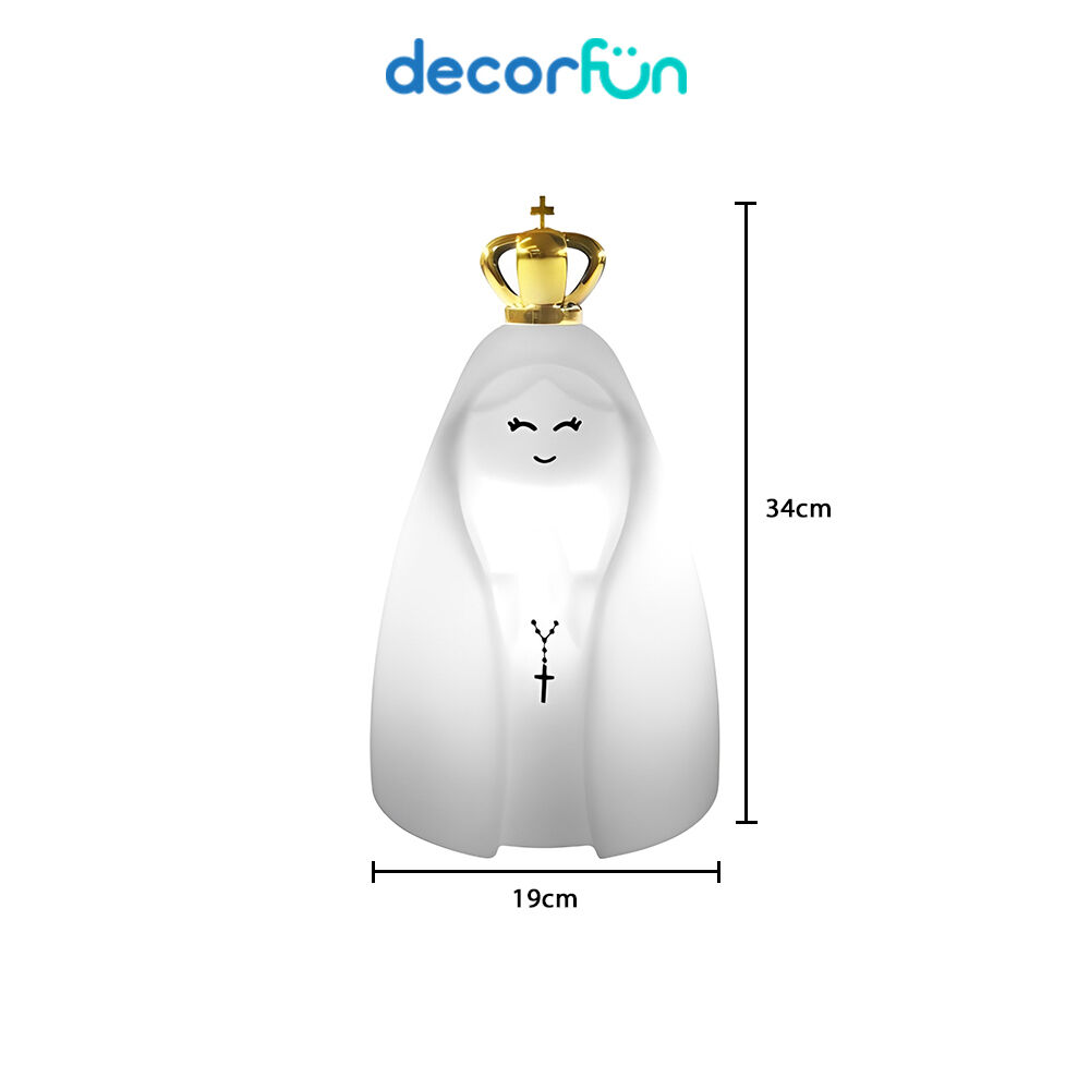 Luminária Nossa Senhora Decoração Oratório Luz Indireta Bivolt