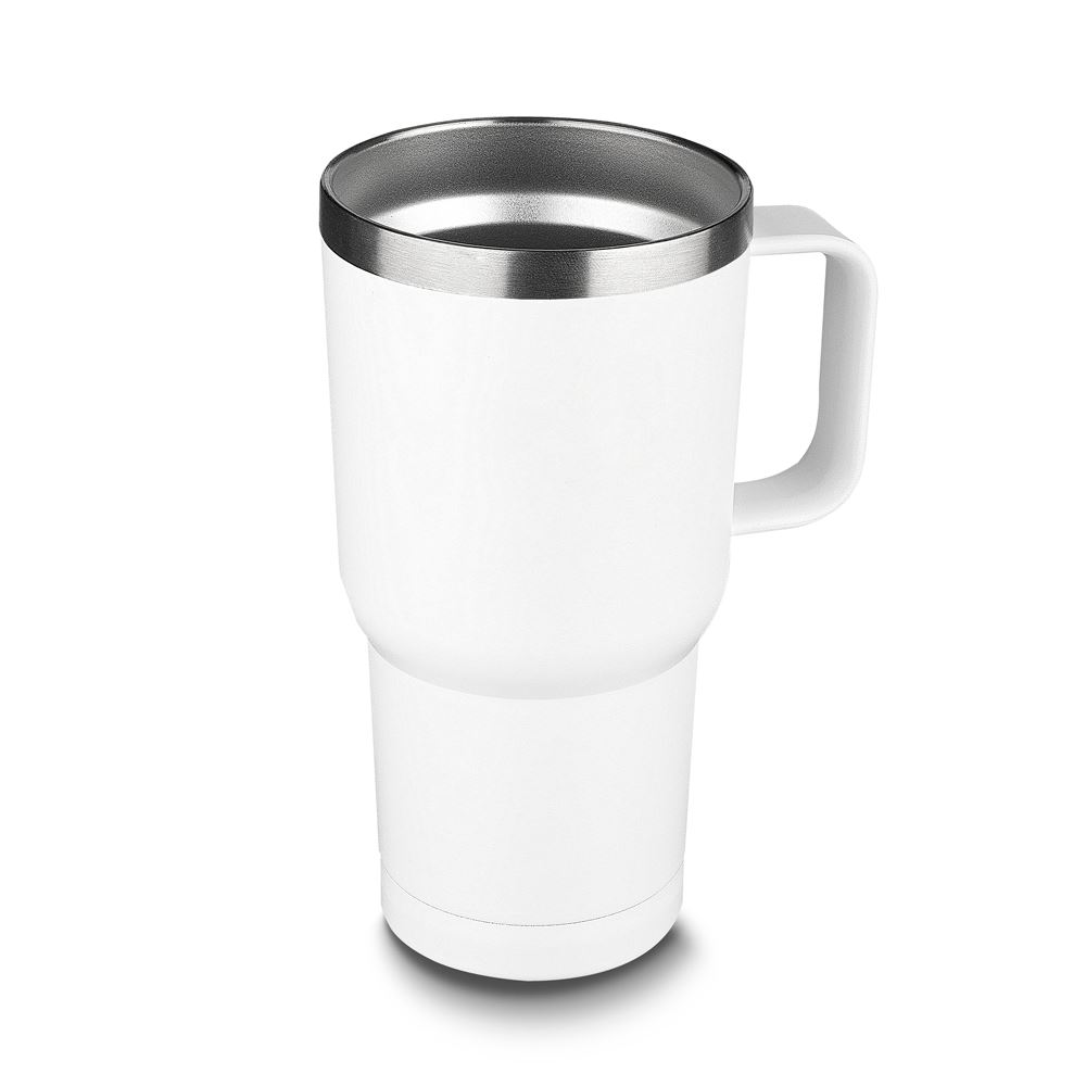Caneca Térmica com Tampa de 600ml All White
