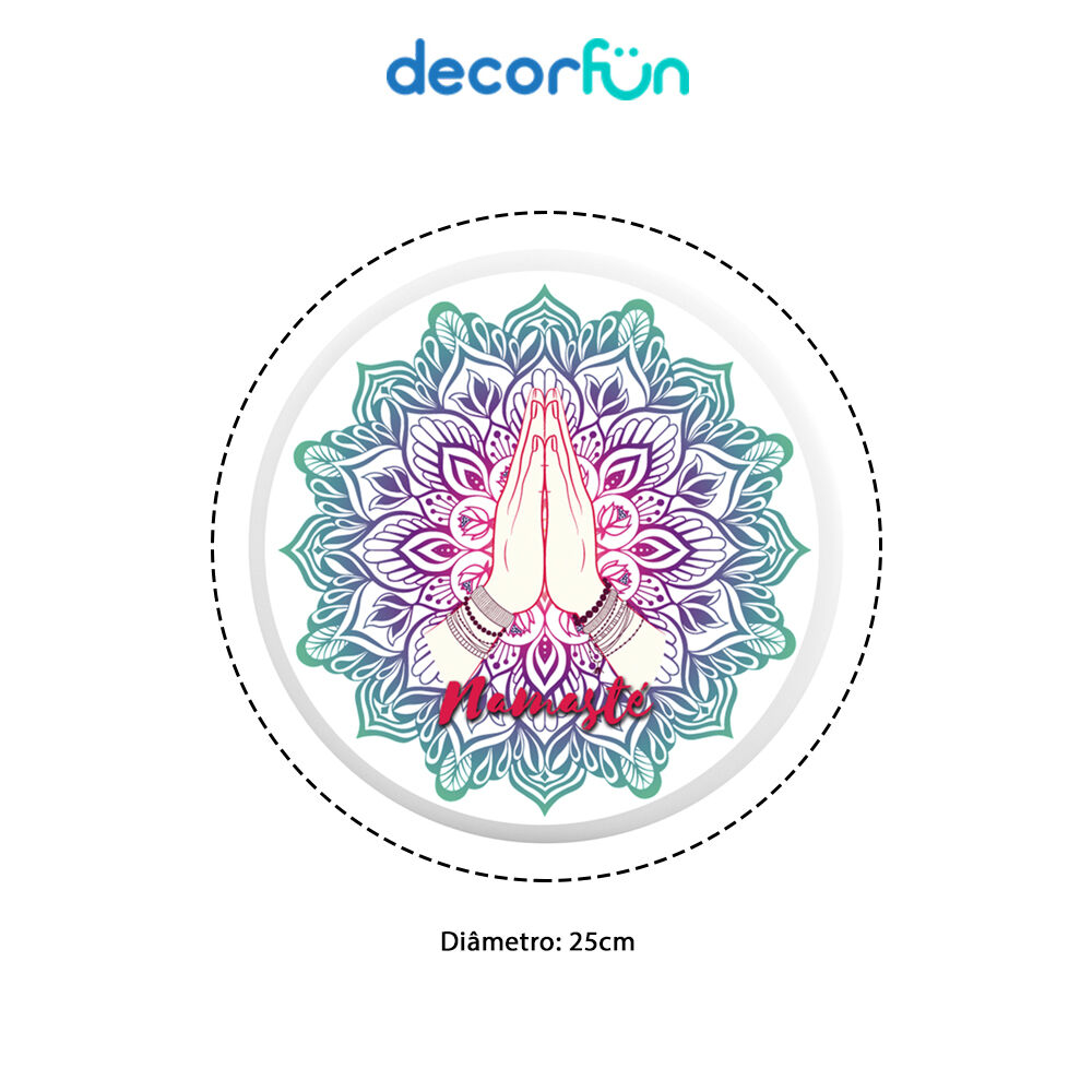 Luminária de Parede Namastê Decoração Criativa Arandela Bivolt