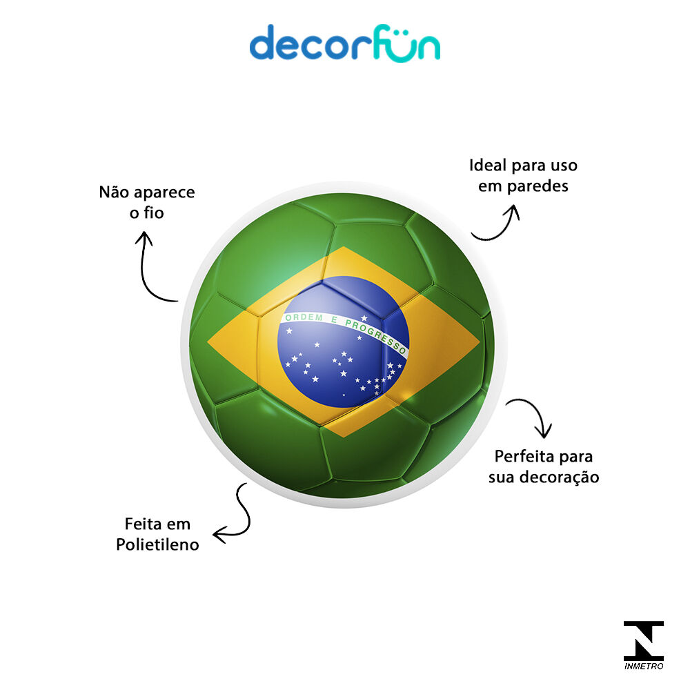 Luminária de Parede Decoração Bar Arandela Bola do Brasil Bivolt