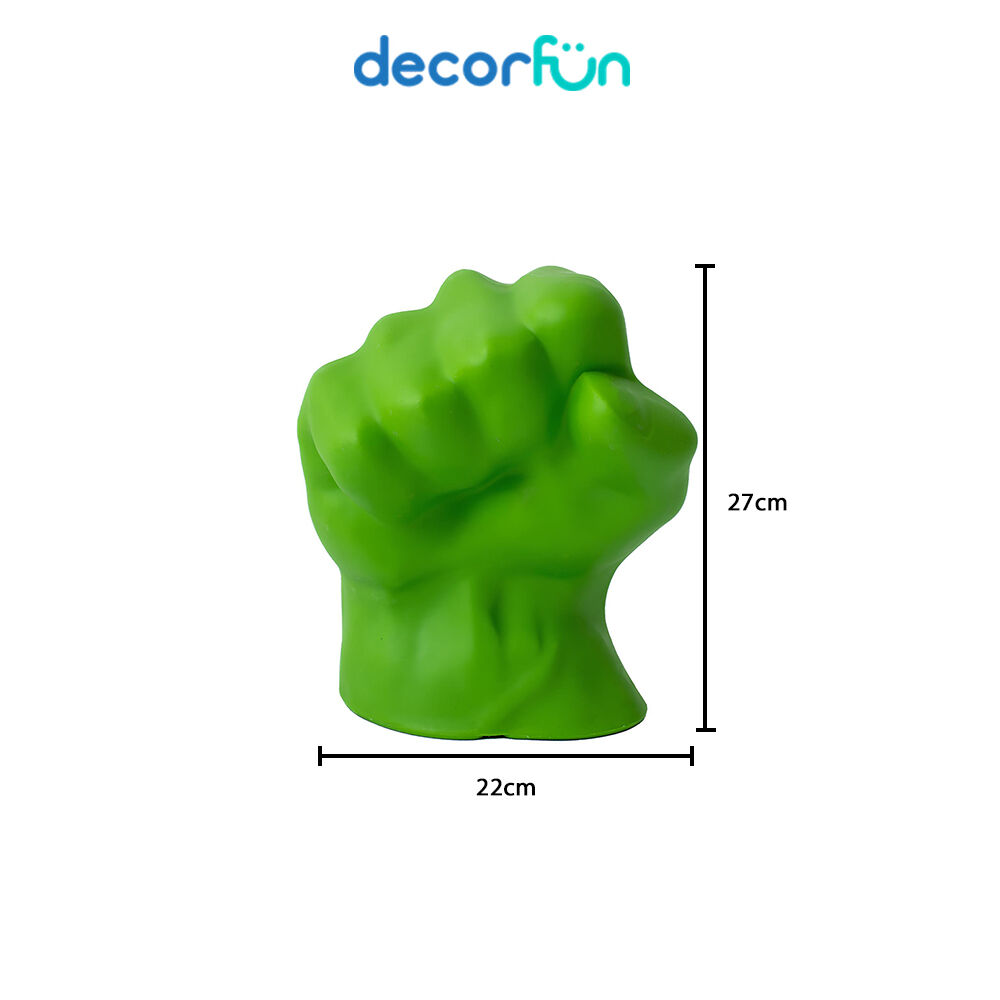 Luminária LED Mão Incrível Hulk Marvel Decoração Geek Temática
