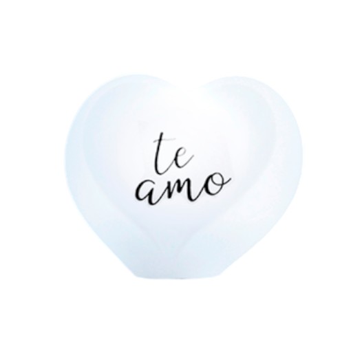 Luminária LED Coração Te Amo Branca