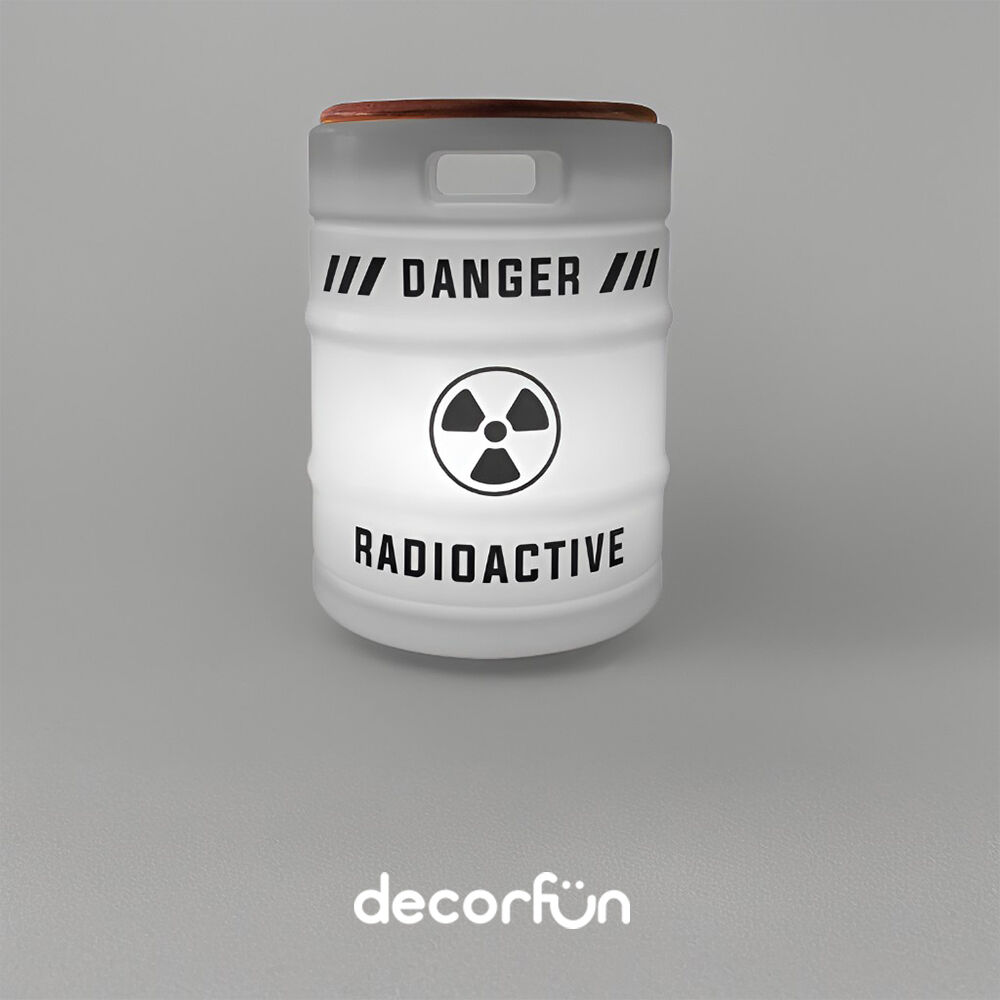 Banco Iluminado Radioactive Porta Objetos Tampo Madeira Bivolt Branco