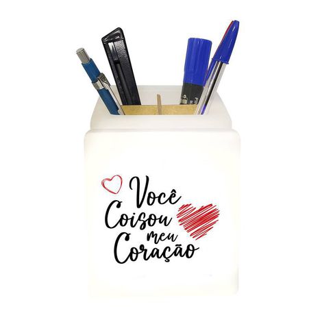 Organizador de Mesa Iluminado Você Coisou Meu Coração