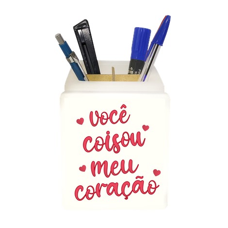 Organizador de Mesa Iluminado Você Coisou Meu Coração