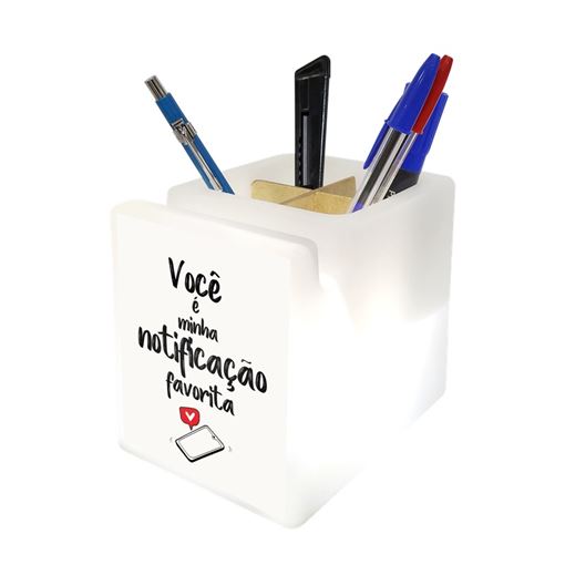 Organizador de Mesa Iluminado Você Coisou Meu Coração