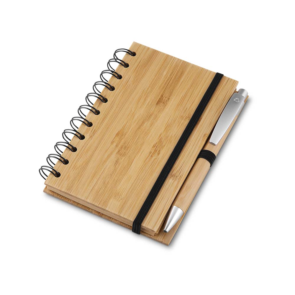 Caderno em Bambu Médio de 60 Folhas Bamboo Time