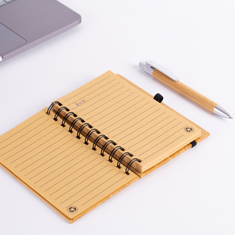 Caderno em Bambu Médio de 60 Folhas Bamboo Time