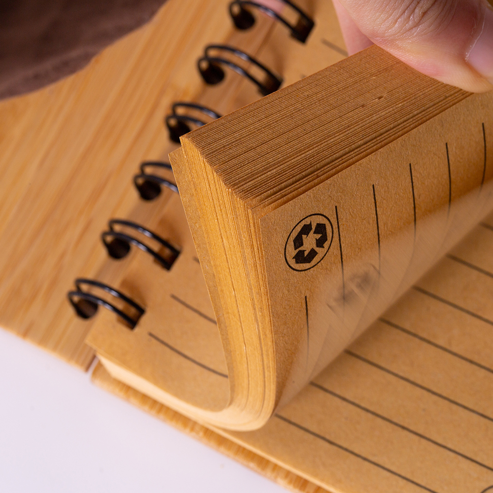 Caderno em Bambu Médio de 60 Folhas Bamboo Time
