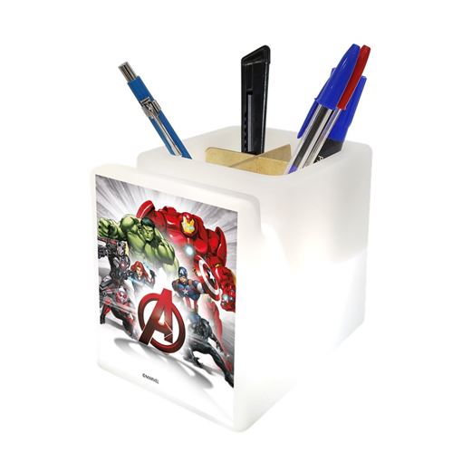 Organizador de Mesa Iluminado Avengers Personagens Marvel