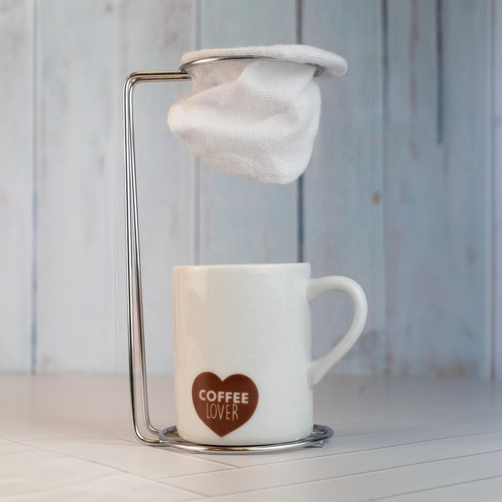Caneca De Porcelana com Coador - Passar dos Cafés