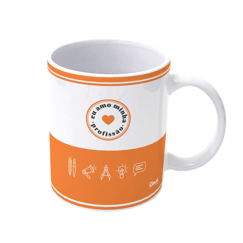Caneca De Porcelana Profissões - Designer Gráfico