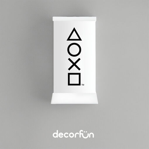 Luminária PlayStation Icons Abajur de Mesa Branco Bivolt
