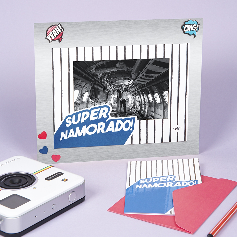 Porta-Retrato Magnetico - Super Namorado