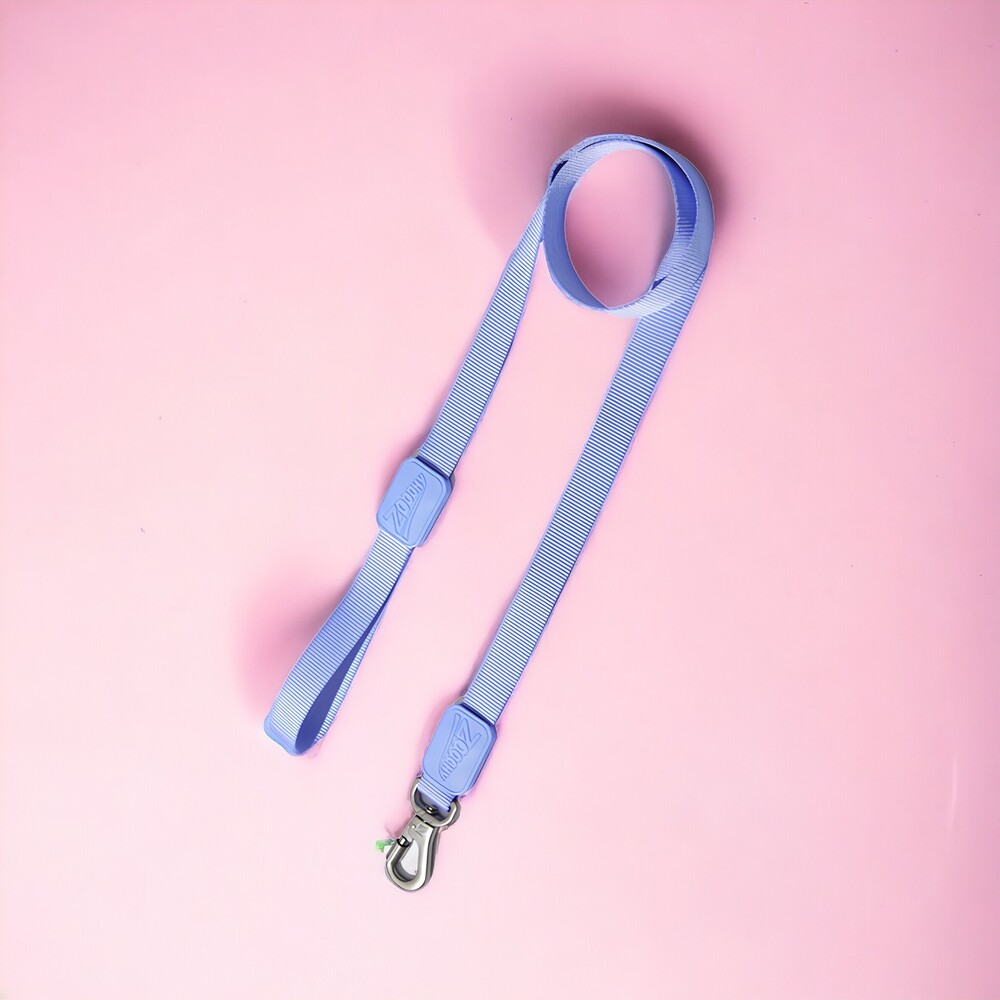 Peitoral Ajustável em X e Guia para Cães Violeta - P