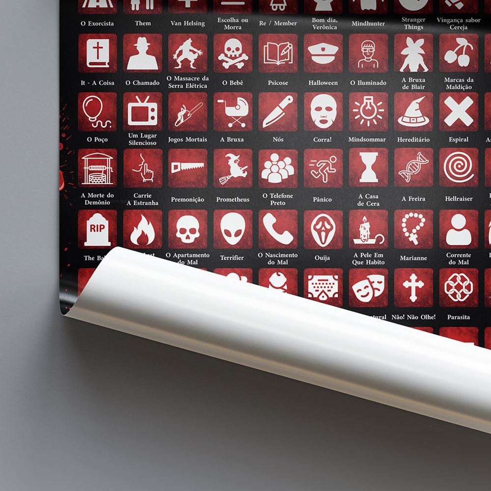 Pôster Raspadinha 100 Filmes e Séries de Terror