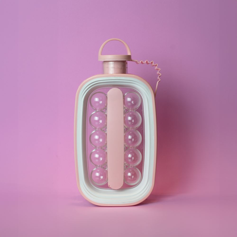 Garrafa com Forma de Gelo 2 em 1 Practical Life Rosa