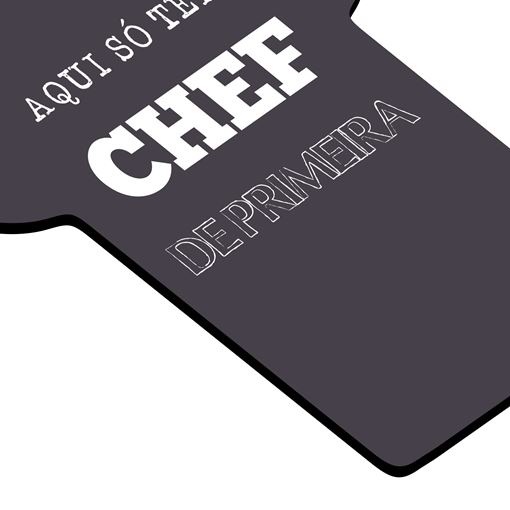 Placa de Parede Decorativa - Chef De Primeira