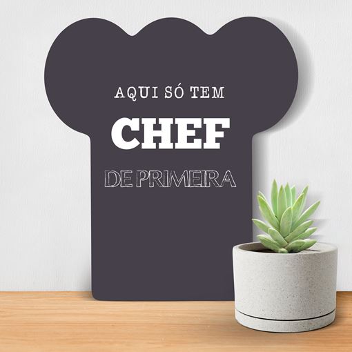 Placa de Parede Decorativa - Chef De Primeira