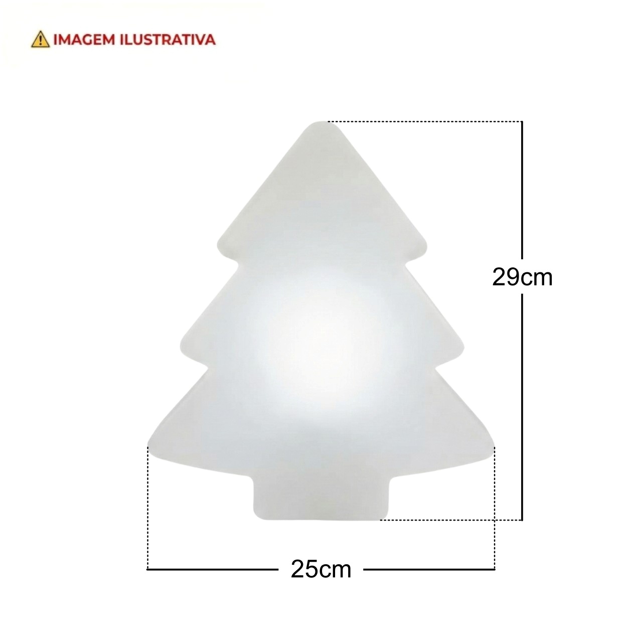 Luminária Árvore de Natal - Feliz Natauw!