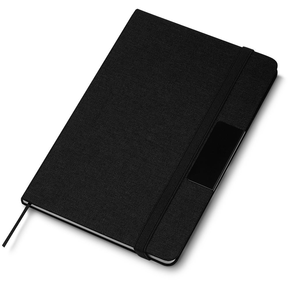 Caderno De Anotações 80 Folhas com Elástico Preto