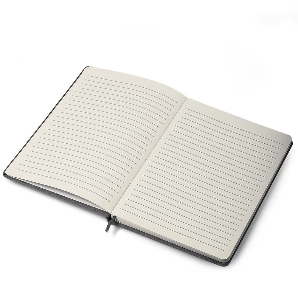 Caderno De Anotações Courino Com Elástico e Caneta Preto
