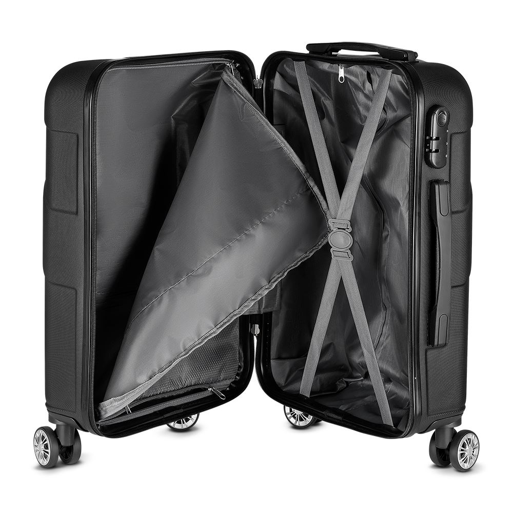 Mala Média para 52L Easy Travel Rodas 360° Azul