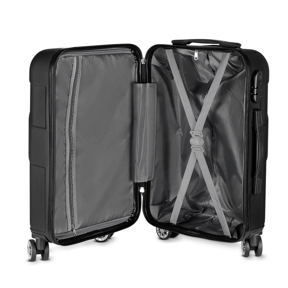 Mala Média para 52L Easy Travel Rodas 360° Branca