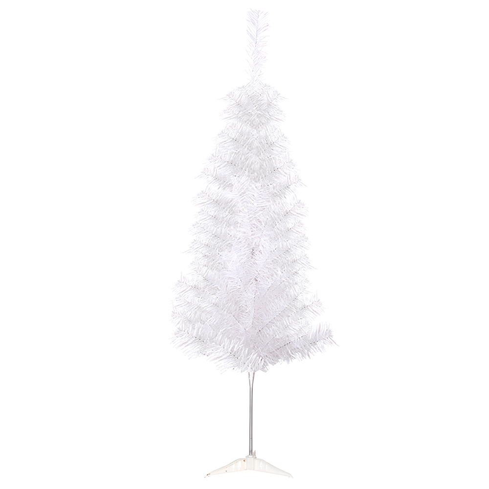 Árvore de Natal Branca Nevada com 110 Galhos 1,20m