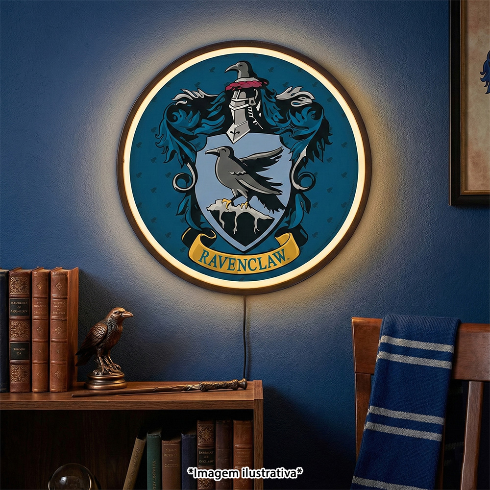 Luminária Brasão Ravenclaw Harry Potter