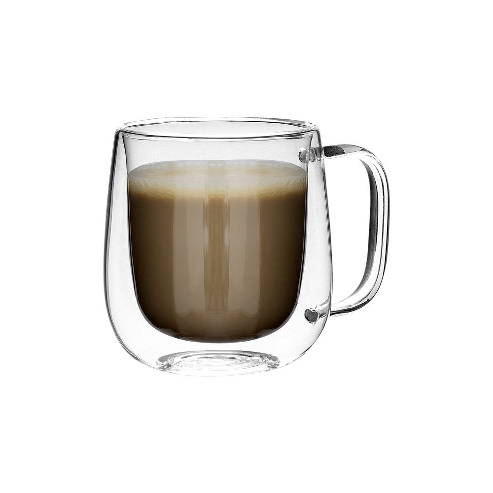 Caneca de Vidro Borossilicato 250ml Com Parede Dupla