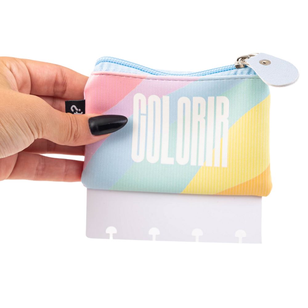 Necessaire Estojo Para Caderno de Discos P - Colorir