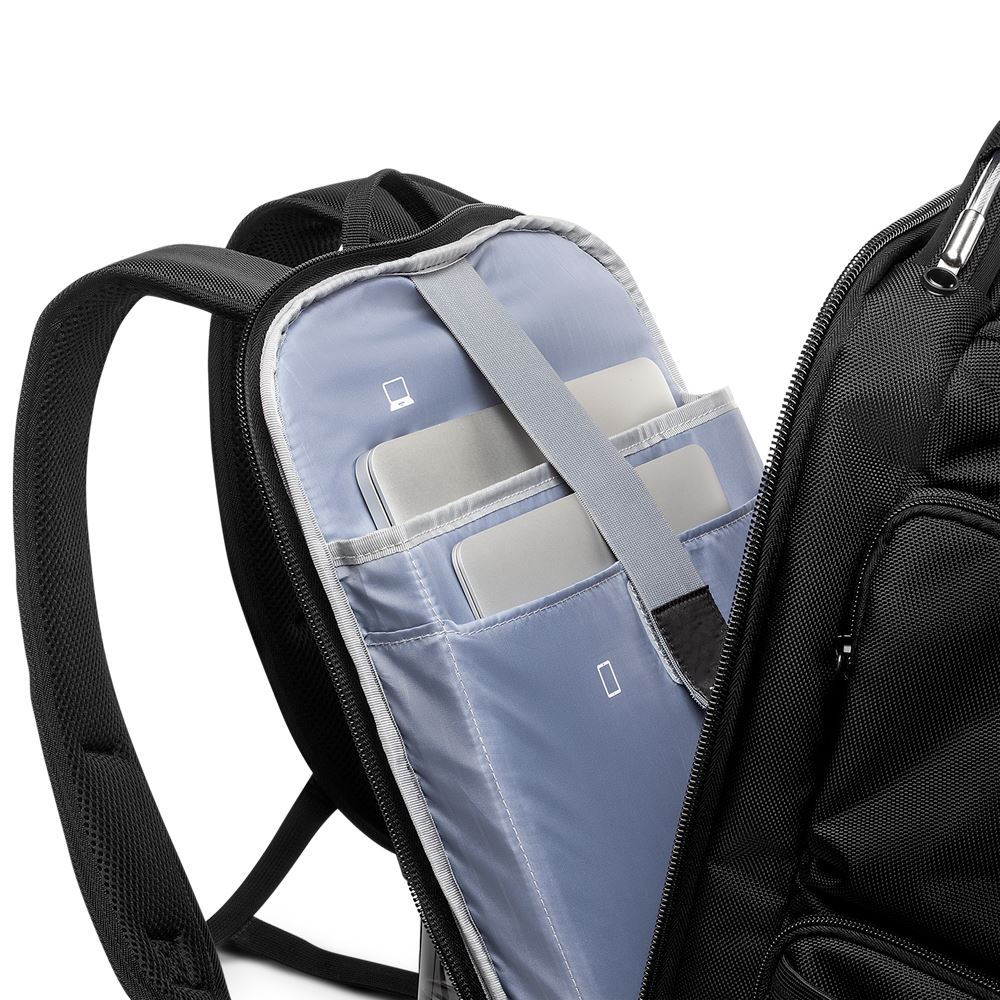 Mochila Executiva Preta Para Notebook e Tablet Unissex